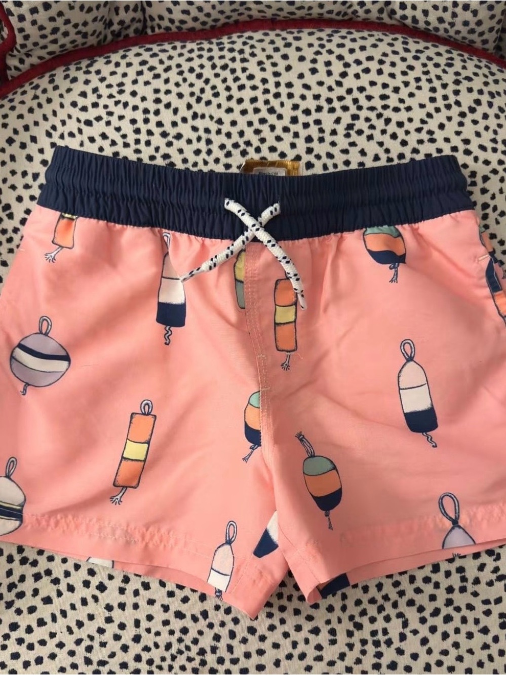 The Beaufort Bonnet Company Boys Swim Trunks with Buoy Print 4T